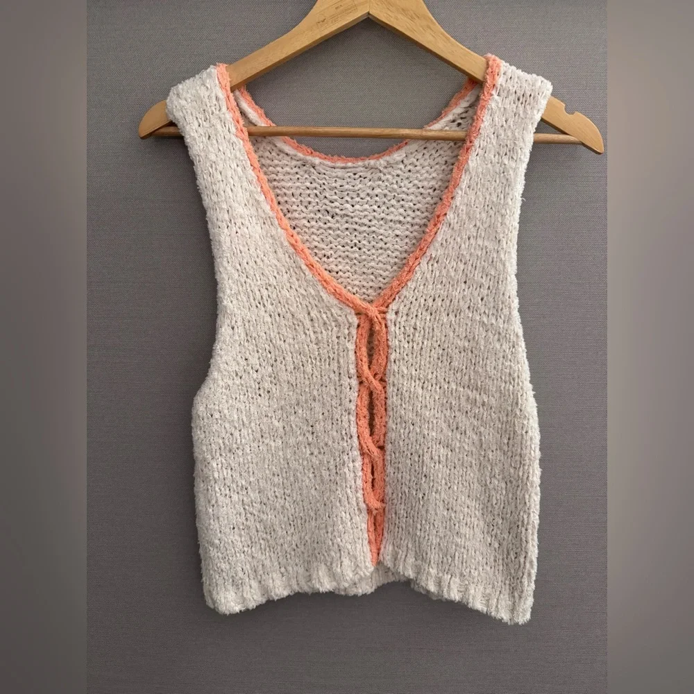 Free People Sicilly Shell Sweater‎ Ivory Various Sizes NWT MSRP $88